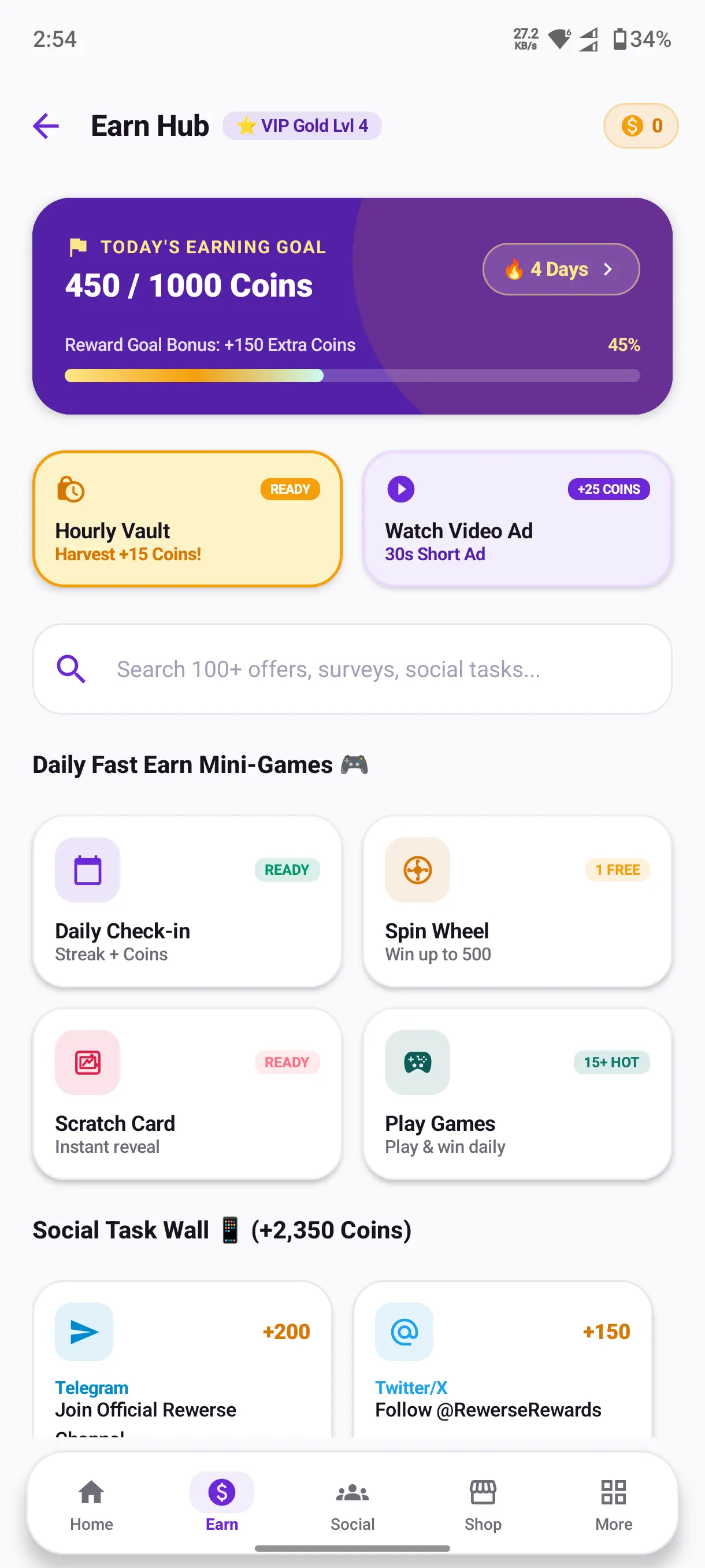 Rewerse Mobile App Earning